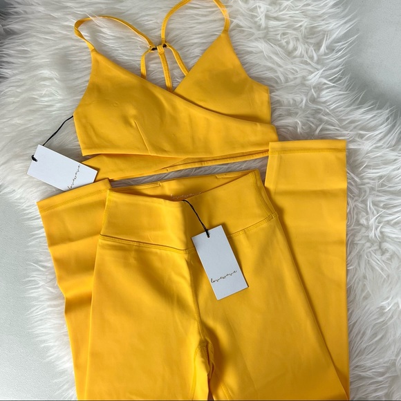 New Love Wave Activewear Set Yellow Size XXSmall - Picture 4 of 4
